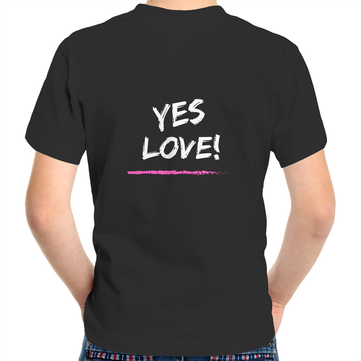 Kids Tee - Yes Love! - Pink