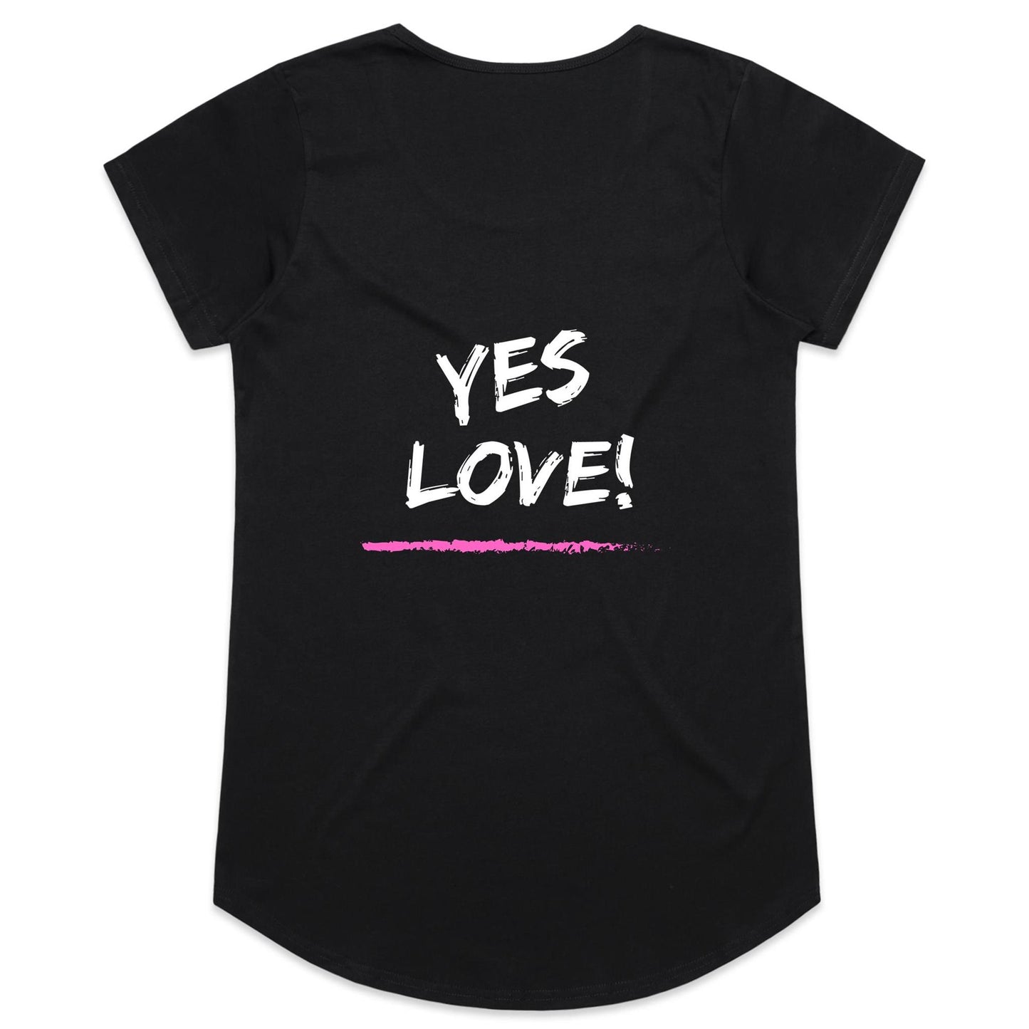Womens Tee - Yes Love! - Pink