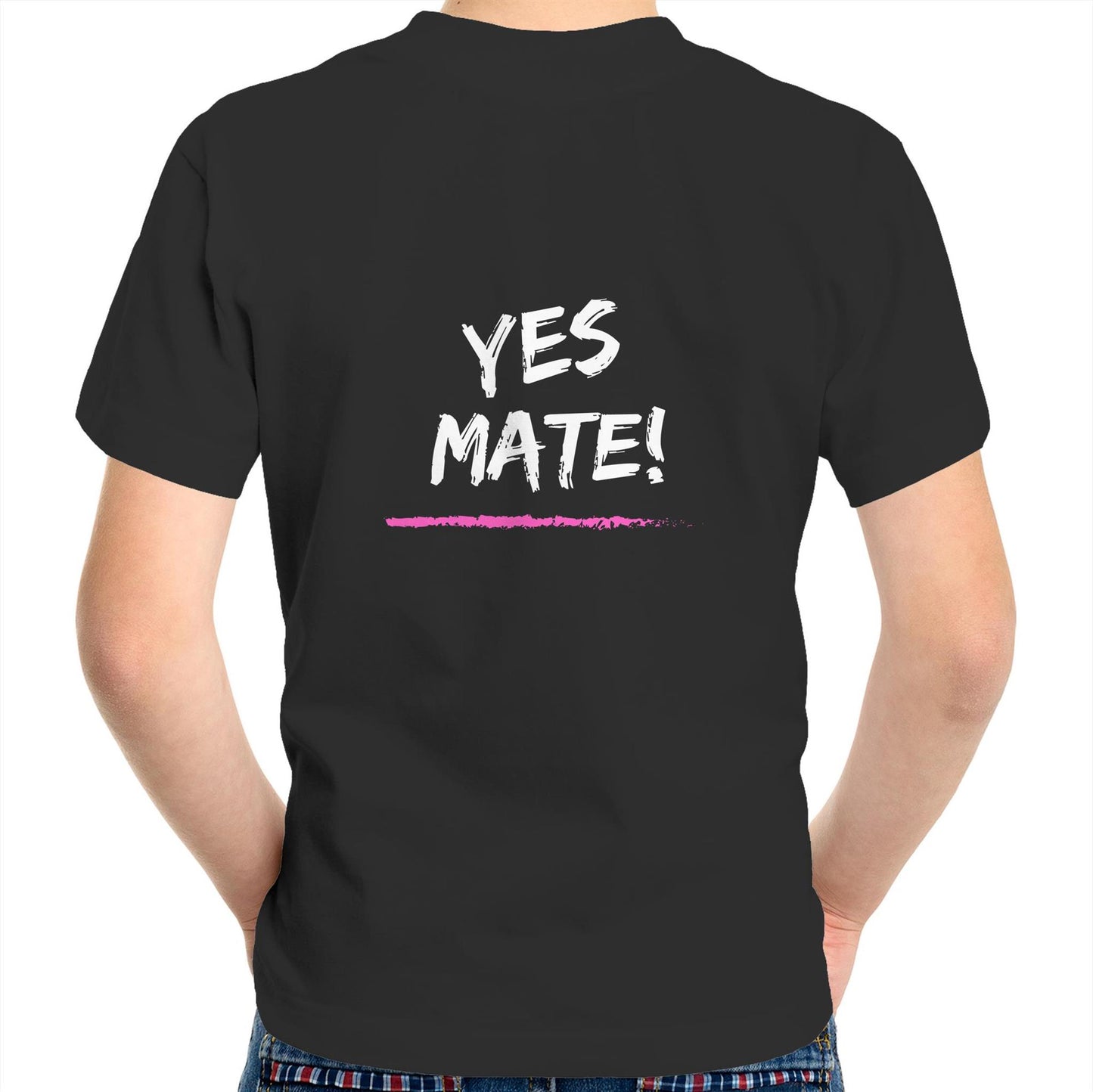 Kids Tee - Yes Mate! - Pink