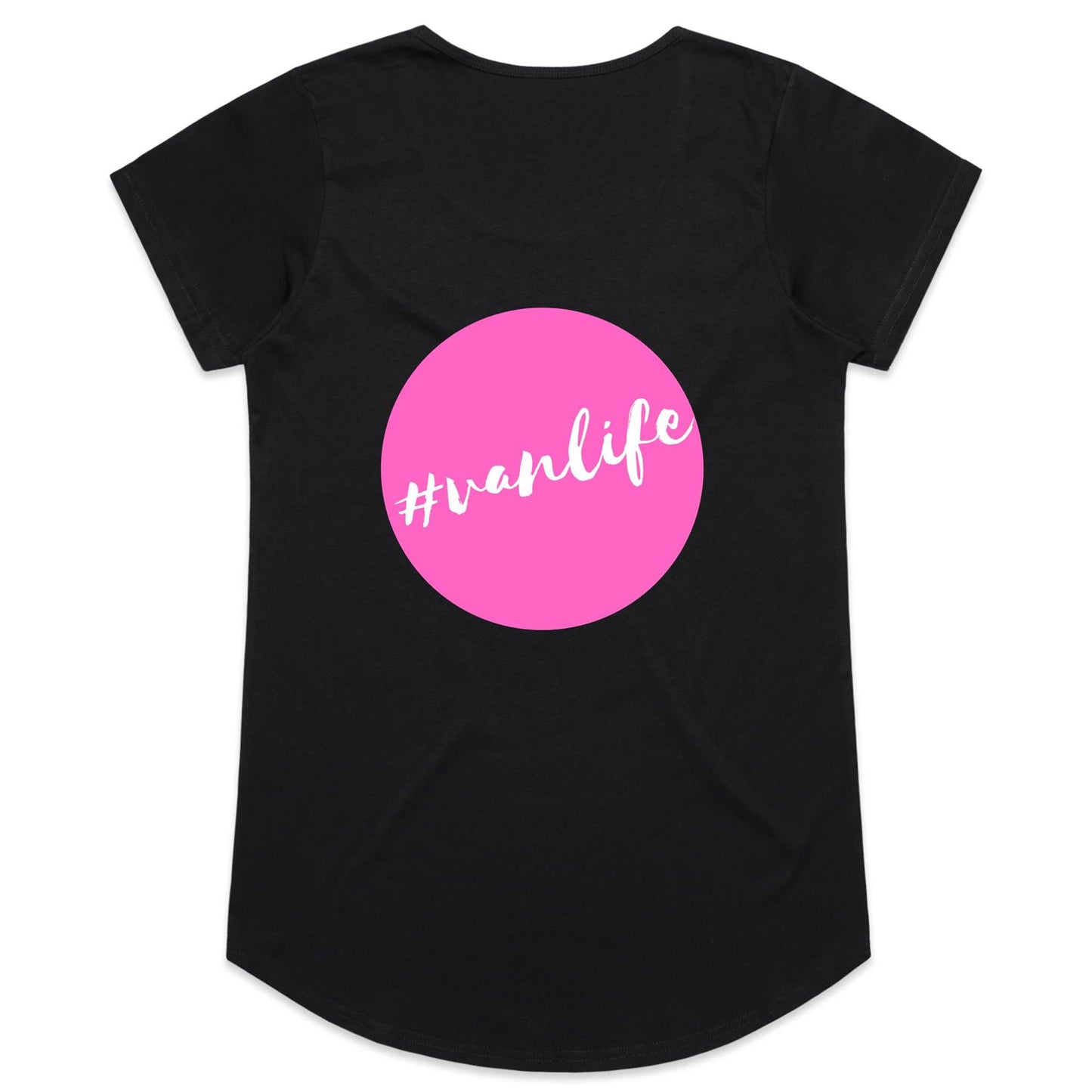 Womens Tee - #vanlife - Pink