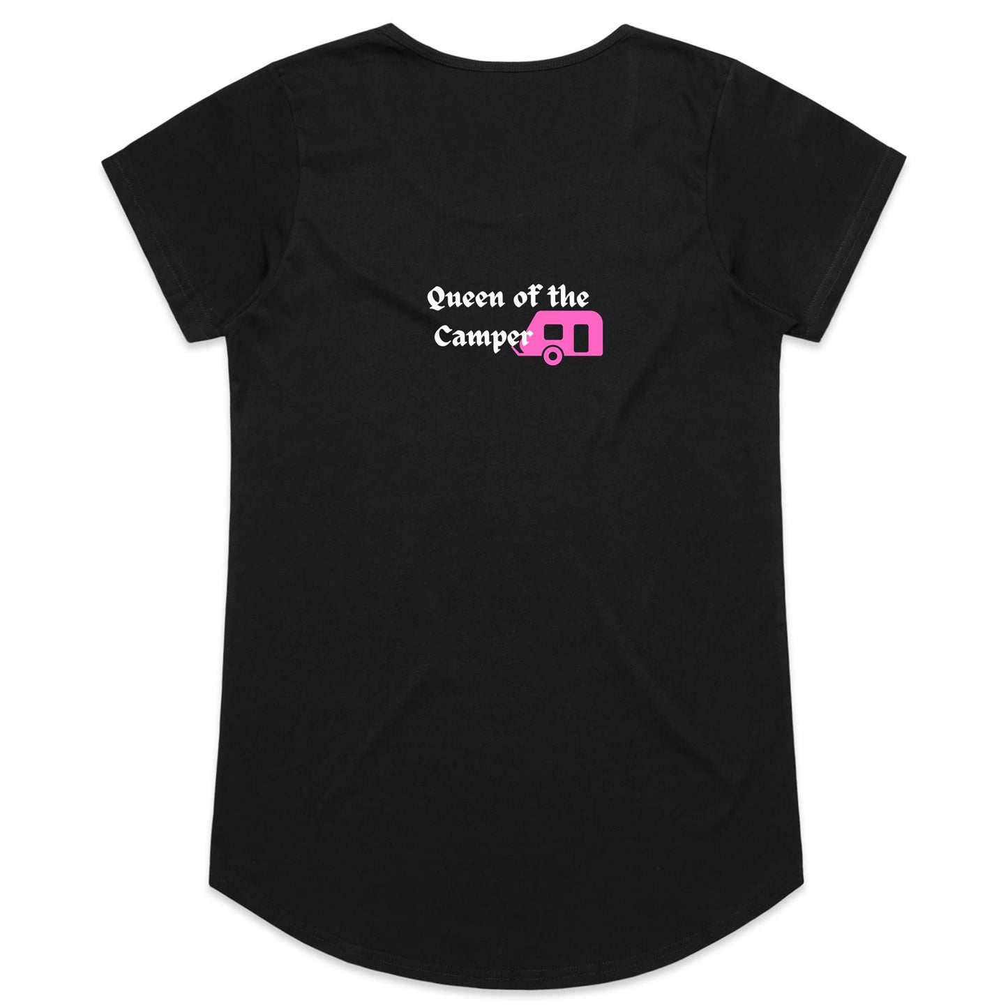 Womens Tee - Queen of the Camper - Pink