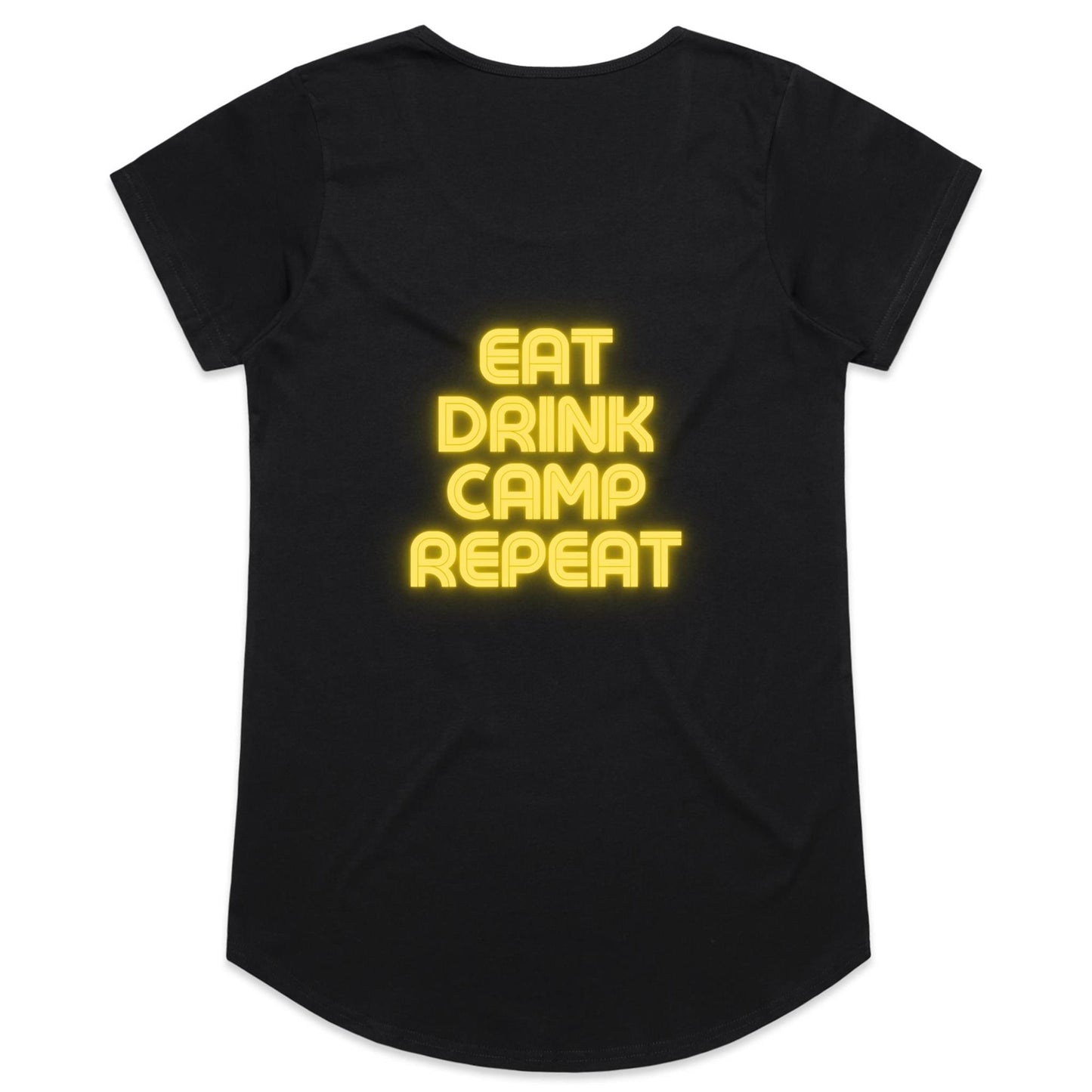 Womens Tee - Eat Drink Camp Repeat