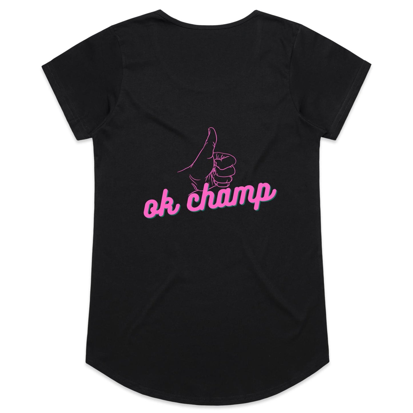 Womens Tee - OK Champ - Pink