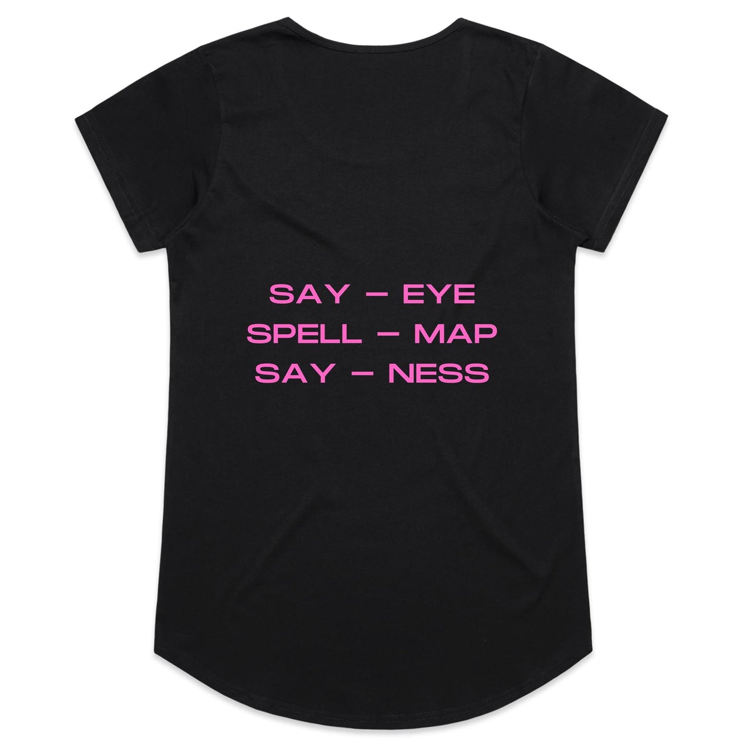 Womens Tee- Say, Spell, Say - Pink