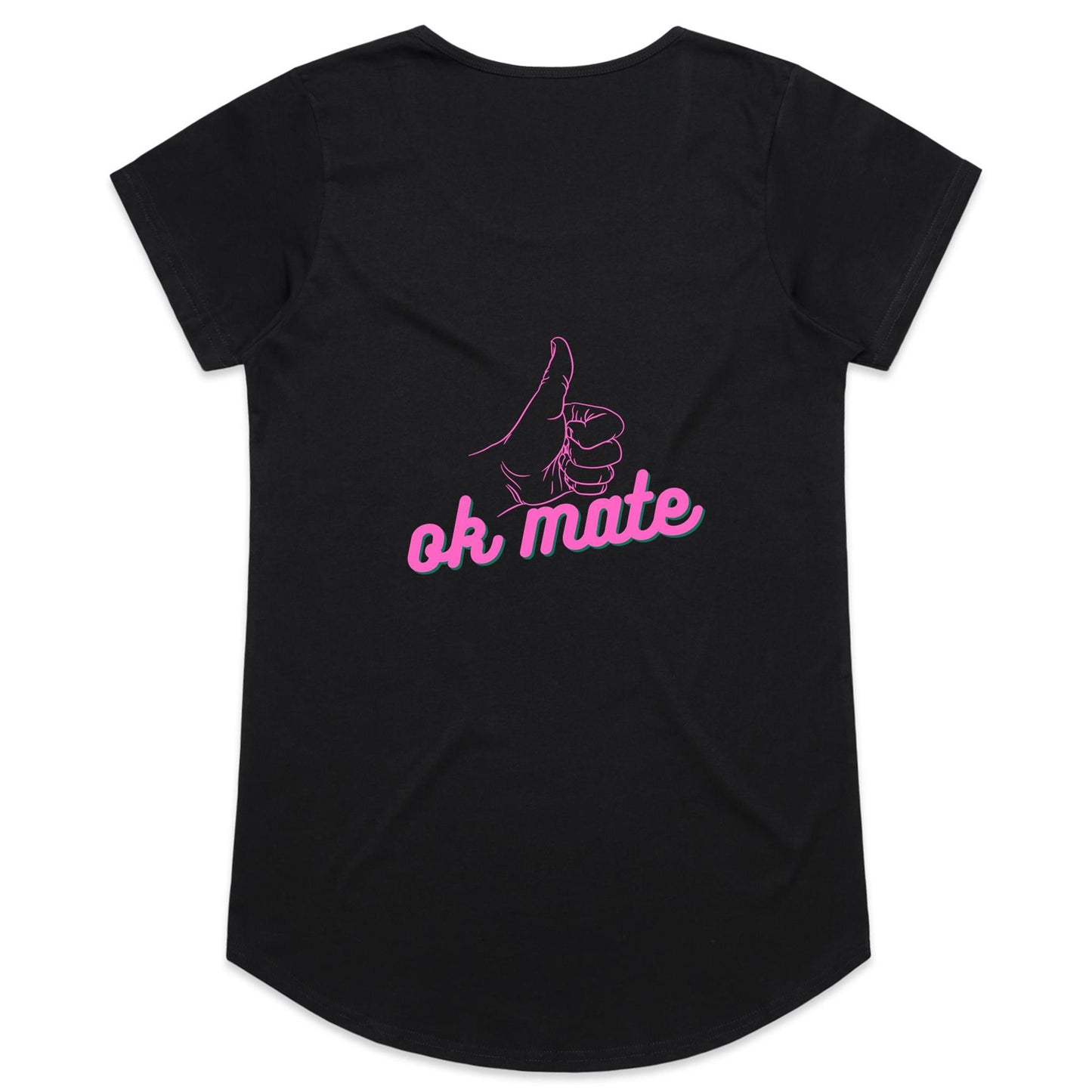 Womens Tee - OK Mate - Pink