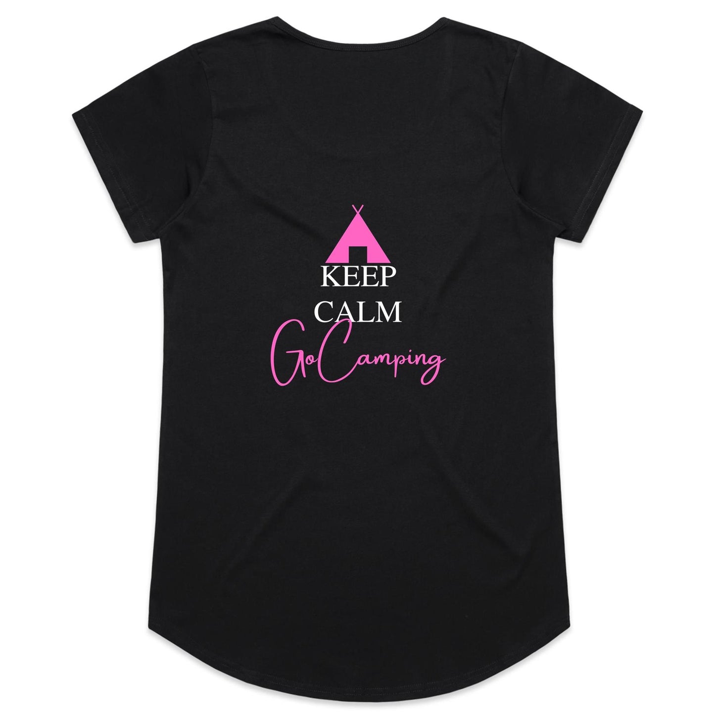 Womens Tee - Keep Calm - Pink