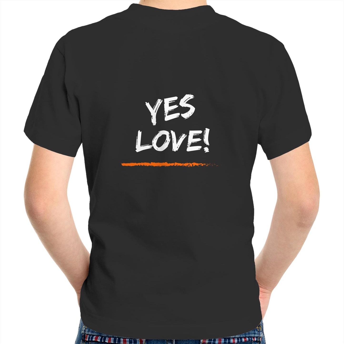 Kids Tee - Yes Love! - Orange