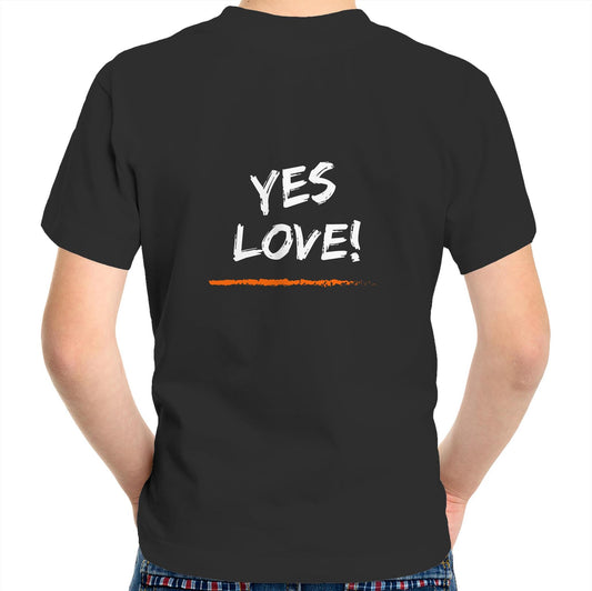 Kids Tee - Yes Love! - Orange