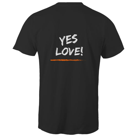 Mens Tee - Yes Love! - Orange