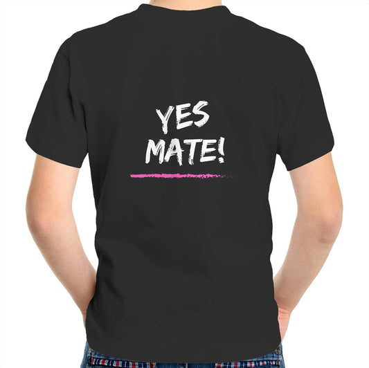 Kids Tee - Yes Mate! - Pink