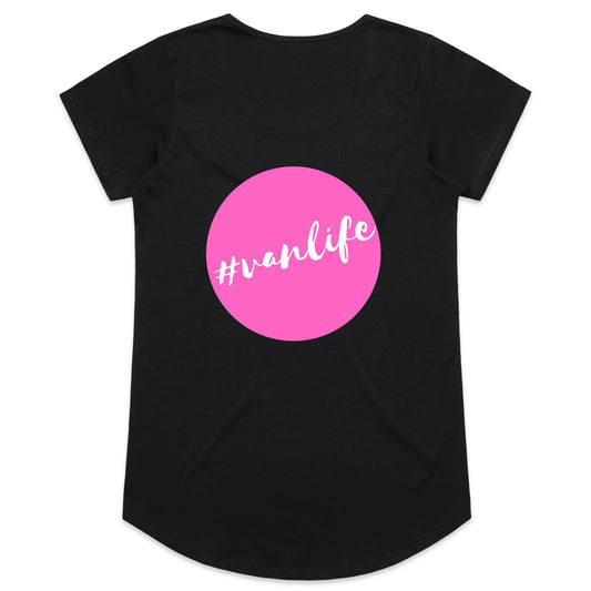 Womens Tee - #vanlife - Pink