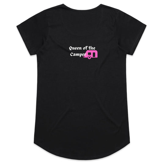 Womens Tee - Queen of the Camper - Pink