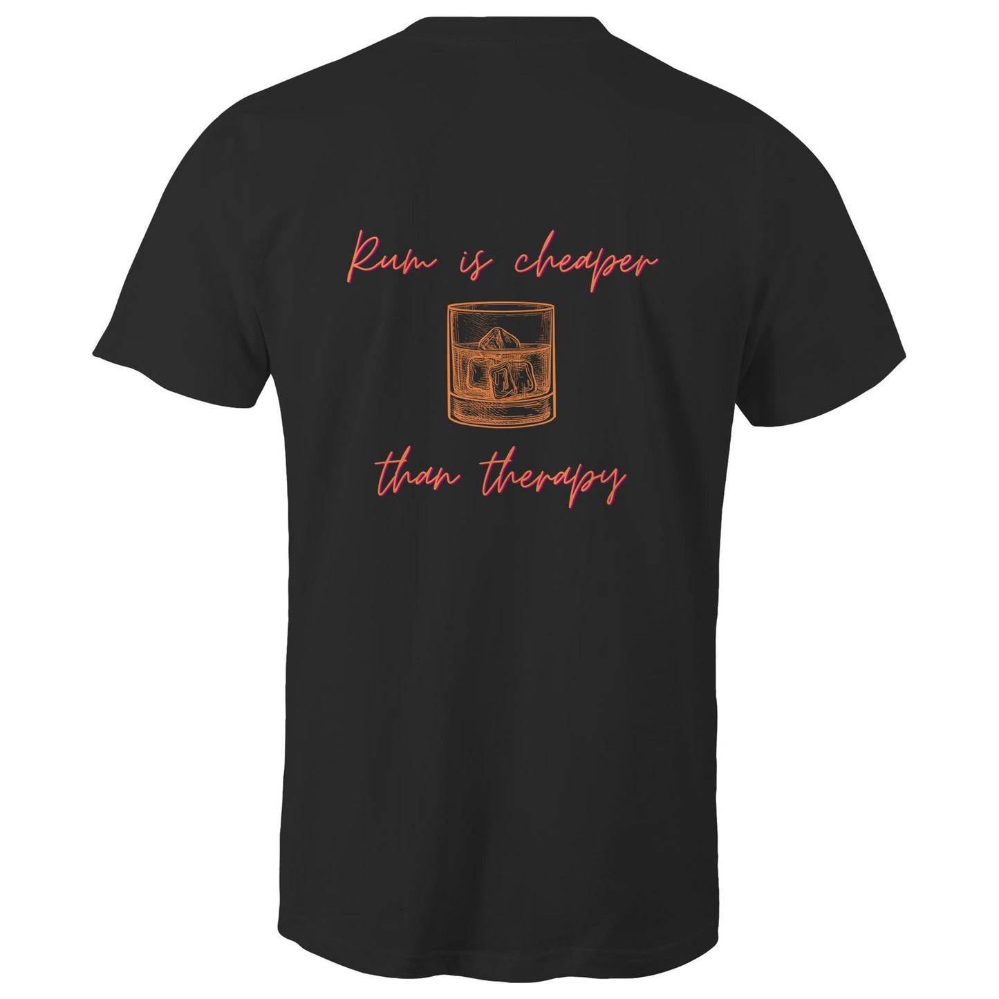 Mens Tee - Rum Therapy - Orange