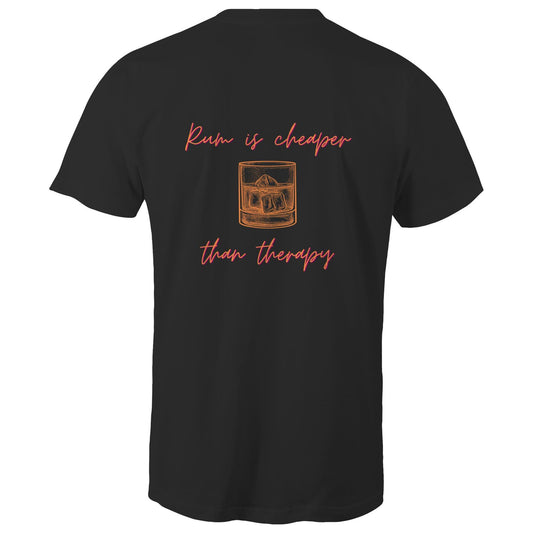 Mens Tee - Rum Therapy - Orange