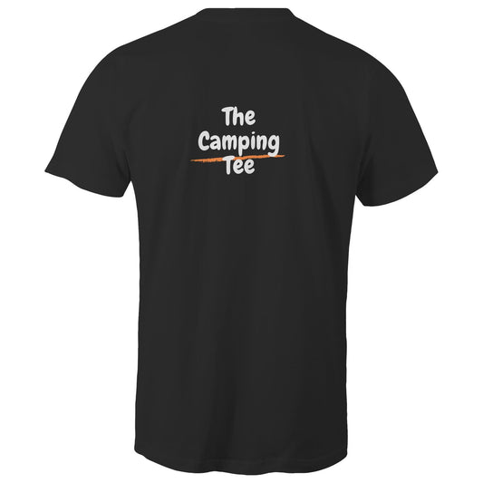 Mens Tee - Camping Tee - Orange