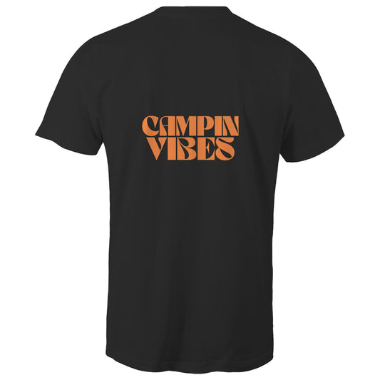 Mens Tee - Campin Vibes - Orange