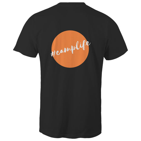 Mens Tee - #camplife Orange