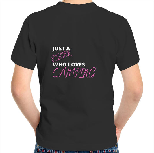 Kids Tee - Sister loves Camping