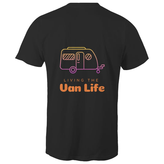Mens Tee - Living the Van Life - Orange