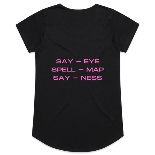 Womens Tee- Say, Spell, Say - Pink