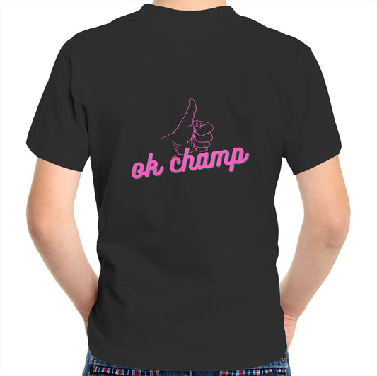 Kids Tee - OK Champ - Pink