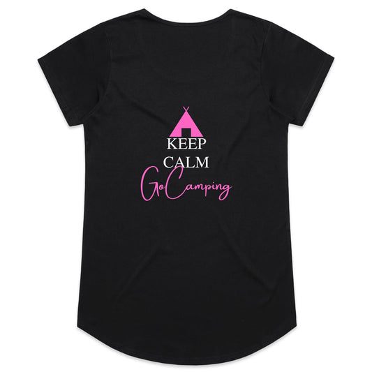 Womens Tee - Keep Calm - Pink